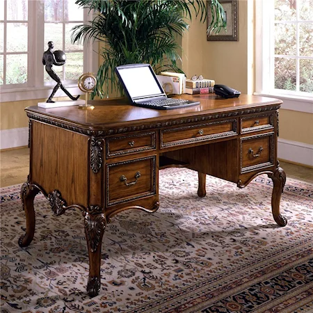 Ornate Queen Ann Leg Desk